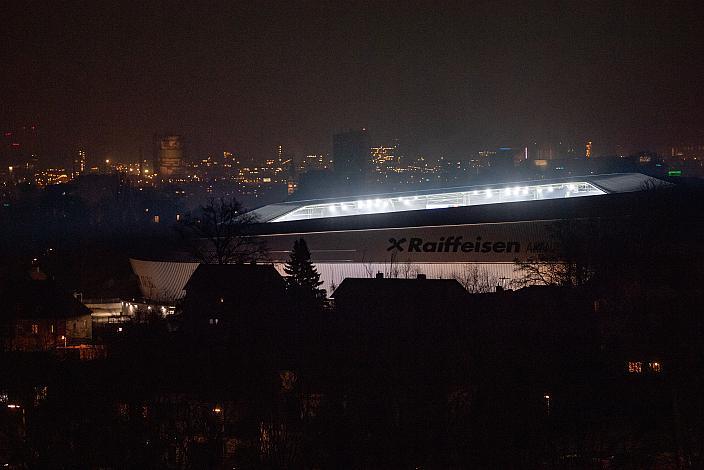 Das Stadion des LASK Raiffeisen Arena, Linz auf der Gugl
