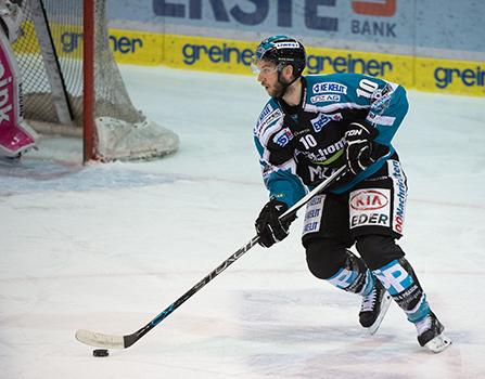 Marc-Andre Dorion (EHC Liwest Black Wings Linz), EHC Liwest Black Wings Linz vs HC Orli Znojmo, Platzierungsrunde