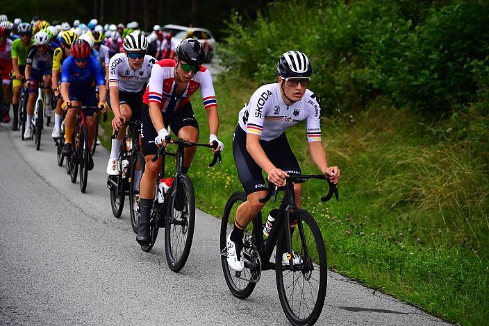 Onno Bieberle (GER, Team Deutschland), Telman Trondtadt Tveit (NOR, Asker CK), 50. OÖ Junioren Rundfahrt, 2. Etappe Sarleinsbach - Sarleinsbach