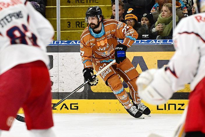 Shawn St.Amant (Steinbach Black Wings Linz) 30. Runde ICE, Steinbach Black Wings Linz vs EC Red Bull Salzburg, Linz AG Eisarena 