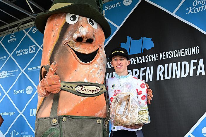 Bester Österreicher und Im Bergtrikot Michael Hettegger (AUT, Öberösterreich) 3. Etappe,  51. Int. Oberösterreich Junioren Rundfahrt, Bad Wimsbach - Strass im Attergau