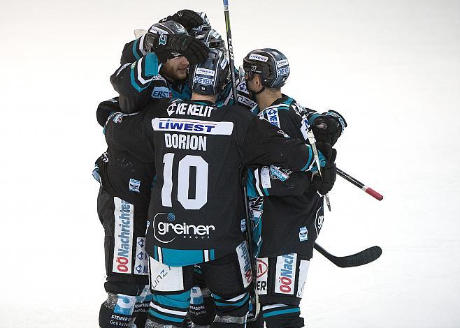 Linz jubelt  EHC Liwest Black Wings Linz vs Vienna Capitals, Platzierungsrunde