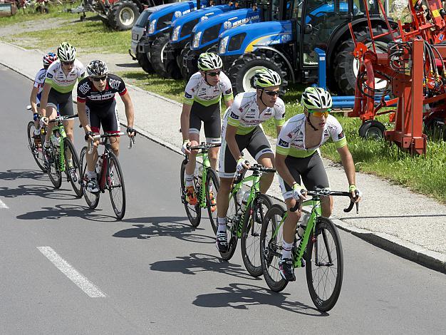 Das Team Vorarlberg an der Spitze des Feldes, 2. Etappe, Linz - Aigen/Schlaegl