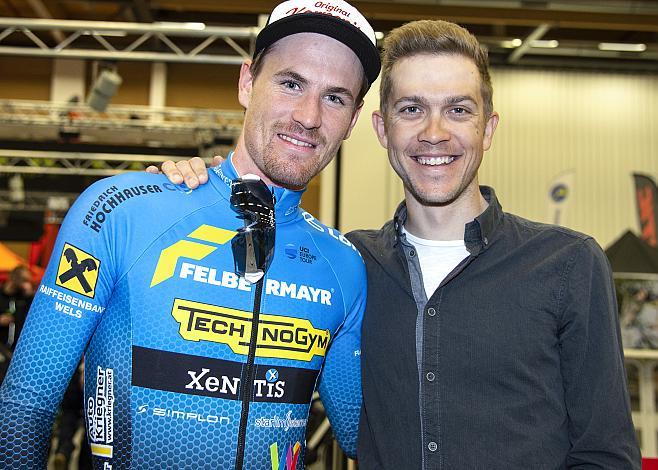 Stephan Rabitsch (AUT, Team Felbermayr Simplon Wels), Riccardo Zoidl (AUT, Team CCC), Team Felbermayr Simplon Wels TeamprÃ¤sentation 2019