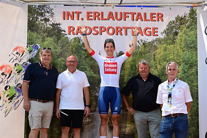 Im Führungstrikot Petra Zsanko (HUN, Arbö Rapso Knittelfeld), 52. Erlauftaler Radsporttage Damen, Road Cycling League Austria