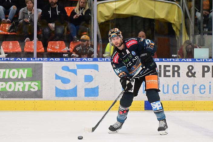 Matt MacKenzie (Steinbach Black Wings Linz) Steinbach Black Wings Linz vs HC Pustertal Woelfe, 4. Runde ICE Eishockey Liga, Linz AG Eisarena