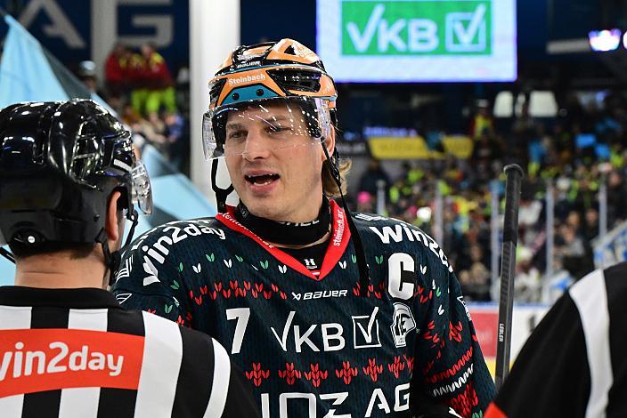 Brian Lebler (Steinbach Black Wings Linz) Steinbach Black Wings Linz vs Hydro Fehervar AV19, Weihnachtstrikot ICE Eishockey Liga, Linz AG Eisarena