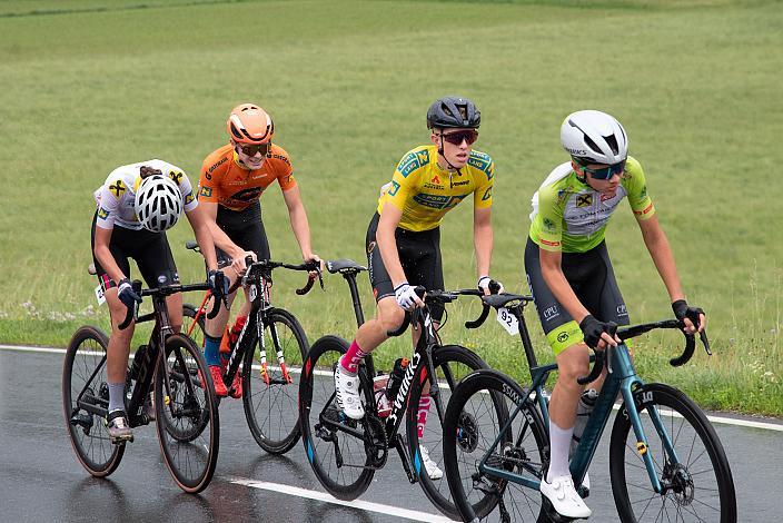 Marc Hierschläger (AUT, LRV OÖ - Wien), Meta Tancik (SLO, City Ljubljana), Sandro Exenberger (AUT, LRV Tirol) 01.06.2024. 3. Etappe, Amstetten,  Sportland NOE WOMENS  KIDS Tour