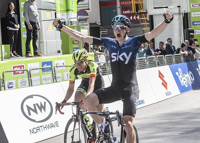 Team Sky, GBR, mit Tao Geoghegan Hart (GBR, Team Sky), gewinnt in Kufstein