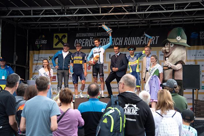 Etappensieger 2. Platz Daan Soete (BEL, Team Deschacht - Group Hens - Containers Maes), Sieger Andreas Stokbro Nielsen (NOR, Team Coop), 3Platz Jakub Toupalik (CZE, Team Elkov Kasper), Wels Max.Center - Amag Ranshofen,  Int. Raiffeisen Oberösterreich Rundfahrt UCI Kat. 2.2
