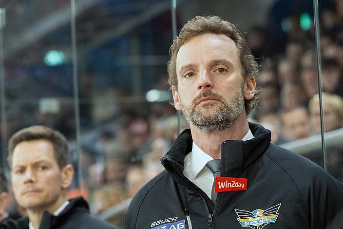 Assistant Coach und Tormann Trainer Jürgen Penker (Steinbach Black Wings Linz) Steinbach Black Wings Linz vs Bemer Pioneers Vorarlberg, Linz AG Eisarena 