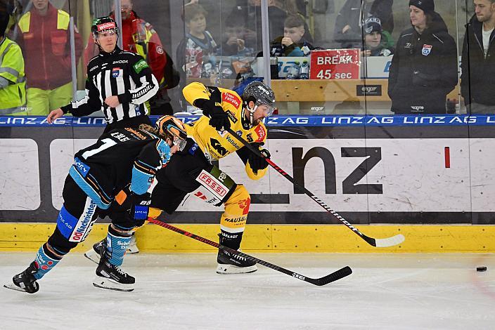 Brian Lebler (Steinbach Black Wings Linz),  Win2Day ICE Hockey League,  Steinbach Black Wings Linz vs HC Pustertal Wölfe,  Linz AG Eisarena 