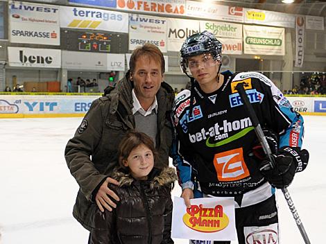 Spieler des Abends Daniel Mitterdorfer, Linz, EHC Liwest Black Wings Linz vs. EC Rekord Fenster VSV