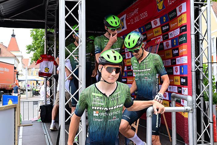 Valentin Poschacher (AUT, Hrinkow Advarics), Riccardo Zoidl (AUT, Hrinkow Advarics), Richard Riska (SVK, Hrinkow Advarics)5. Etappe von Langenlois nach Wien, 109km, Tour of Austria