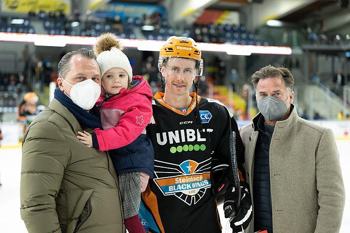 Stefan Gaffal (Steinbach Black Wings Linz) Spieler des Abends Steinbach Black Wings Linz vs EC KAC, bet-at-home ICE Hockey League