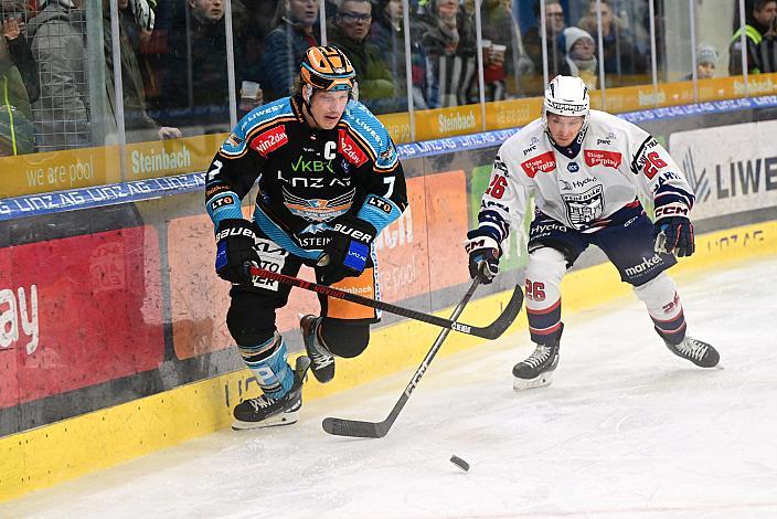  Brian Lebler (Steinbach Black Wings Linz), Rasmus Kulmala (Hydro Fehervar AV 19) Win2Day ICE Hockey League,  Steinbach Black Wings Linz vs Tiwag Innsbruck - Hydro Fehervar AV 19