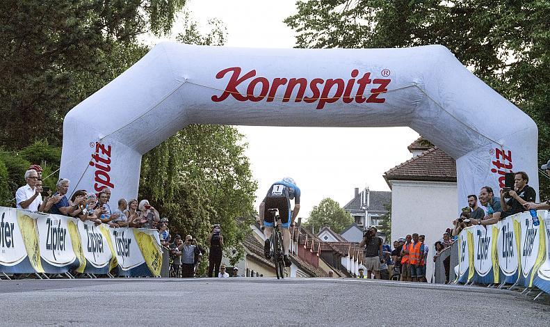 Stephan Rabitsch (AUT, Team Felbermayr Simplon Wels) Linz Hauptplatz, Martinskirche,  Radsport 10. Int. OOE Rundfahrt Prolog