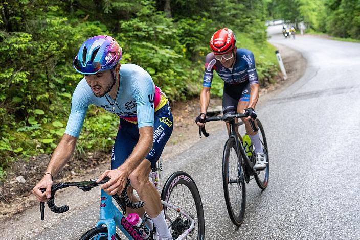 Adrien Maire (FRA, TDT - Unibet Cycling Team) Etappen und  Gesamtsieger der 14. Oberösterreich Rundfahrt, Riccardo Zoidl (AUT, Team Felt - Felbermayr)  St. Florian - Höss, Hinterstoder , 14. Int. Raiffeisen OÖ-Radrundfahrt UCI Kat. 2.2