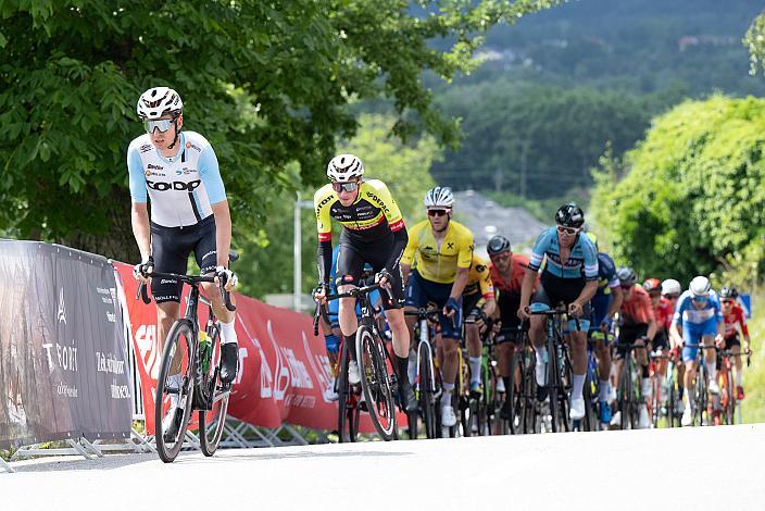 Etappensieger Andreas Stokbro Nielsen (NOR, Team Coop), Lukas Meiler, GER (Team Vorarlberg) Wels Max.Center - Amag Ranshofen,  Int. Raiffeisen Oberösterreich Rundfahrt UCI Kat. 2.2