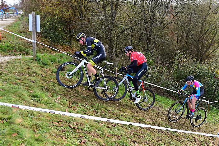 Platz 3 für den Führenden in der Rad Cross Liga Jakob Reiter (AUT, Hrinkow Advarics), Radquerfeldein GP um das Sportzentrum Gunskirchen, Rad Cyclo Cross, 