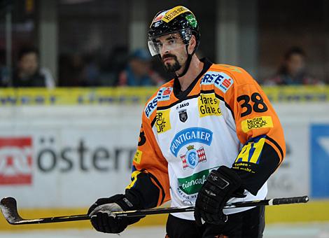 #38 Yannick tremblay, Verteidiger, Graz 99ers; Liwest Black Wings Linz vs. Moser Medical Graz 99ers