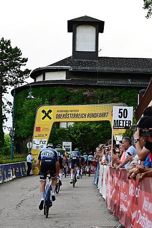 Das Peloton am Weg zum Pöstlingberg 1. Etappe Linz Hauptplatz - Pöstlingberg, Oberösterreich Rundfahrt