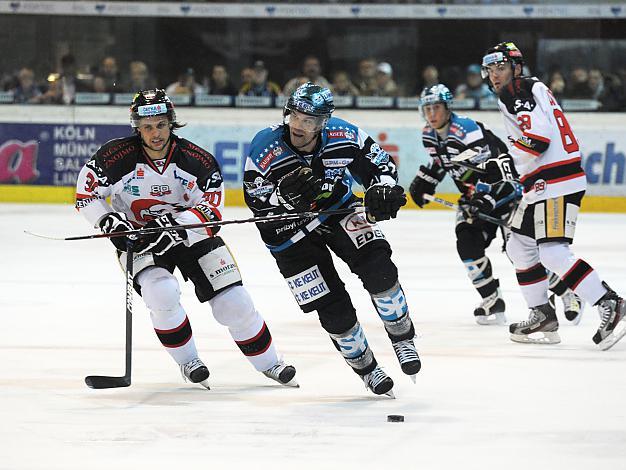 Pat Leahy, Linz und Jiri Beroun, Znaim, EHC Liwest Black Wings Linz vs HC Orli Znojmo