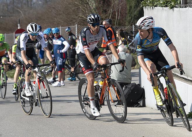 Marton Dina (HUN, Pannon Cycling Team), Nicolas Dalla Valla (ITA, Tirol KTM Cycling Team), Stephan Rabitsch (AUT, Team Felbermayr Simplon Wels), 59. Rad SaisonerÃ¶ffnungsrennen Leonding, Rad Bundesliga 2019