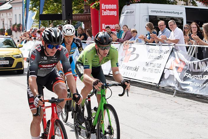  2. Platz Felix Engelhardt (GER, Tirol KTM Cycling Team), Sieger Riccardo Zoidl (AUT, Team Felbermayr Simplon Wels), 3. Platz Rainer Kepplinger (AUT, Hrinkow Advarics Cycleang Team)  Mühlviertler Hügelwelt Classic, Strassenrennen Königswiesen, Radsport