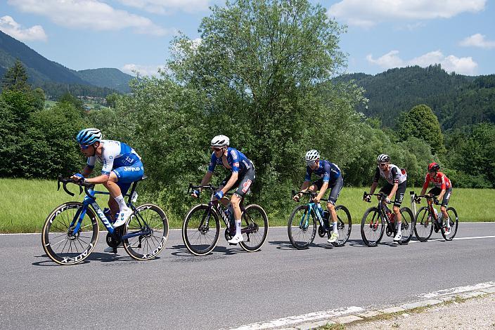 Die Spitze mit Gregor Mühlberger Lukas Pöstlberger (AUT, Team Jayco AlUla), (AUT, Movistar Team), Felix Grossschartner (AUT, Team UAE Emirates), Martin Messner (AUT, WSA KTM Graz pb Leomo), Michael Gogl (AUT, Alpecin-Deceuninck) ÖM Staatsmeisterschaft, Strasse, Waidhofen an der Ybbs - Hollenstein