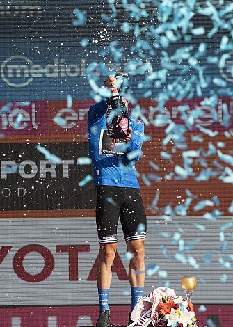 Giulio Ciccone (ITA, Trek - Segafredo), im Blauen Trikot des besten Bergfahrers, Verona Giro, Giro d Italia, Radsport, 102. Giro d Italia - 21. Etappe Zeitfahren