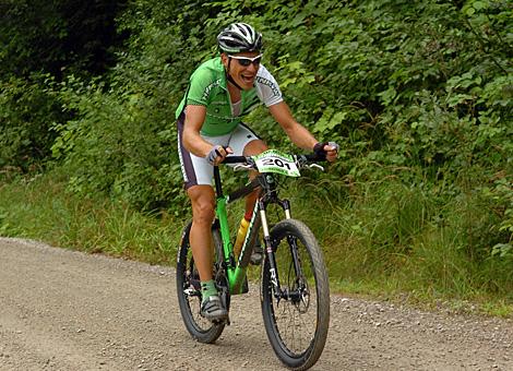 Der Spitzenreiter, Medium Distanz, Petr Cirkl, Team Hrinkow, im Anstieg zum Hirschkogel, Hintergebirge.