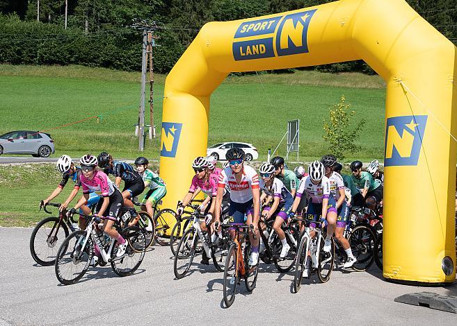 Start zur Bergmeisterschaft  Gabriela Erharter (AUT, Union Raiffeisen Radteam Tirol) Hochkar, NÖ, Österreichsen Meisterschaft Berg, ÖRV RadLiga, Radsport, Radliga, ÖRV, Damen Elite,