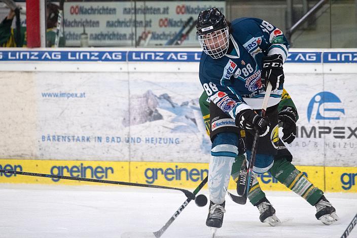 David Hofer (Eishockey Akademie Oberösterreich) Eishockey Akademie Oberösterreich vs EHC LustenauU16 Meisterschaft Oesterreich, U16 Nachwuchsliga, Eishockey,  