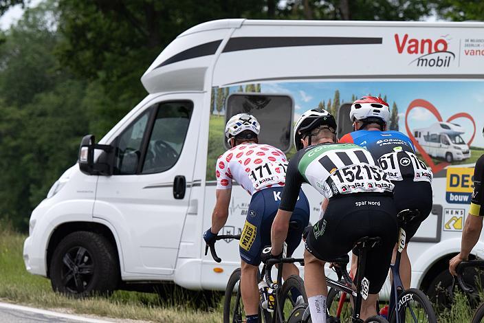 Im Bergtrikot Daan Soete (BEL, Team Deschacht - Group Hens - Containers Maes), 3. Etappe St.Florian/Asten  - Hinterstoder, Int. Raiffeisen Oberösterreich Rundfahrt UCI Kat. 2.2