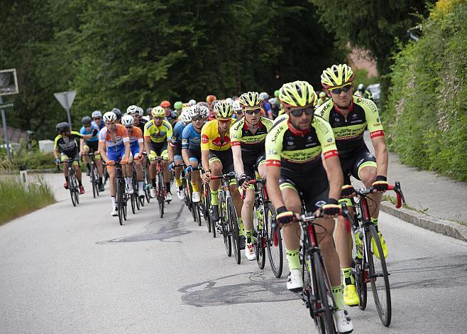 Team Vorarlberg Santic mit Rundfahrtssieger Jannik Steimle (GER, Team Vorarlberg Santic),  3. Etappe Traun - Ternberg, Radsport 10. Int. OOE Rundfahrt