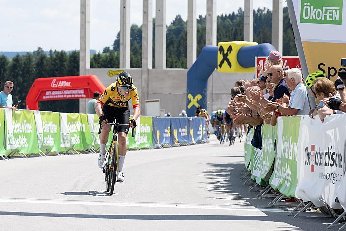 Der Etappensieger in Niederkappel Per Strand Hagenes (NOR, Jumbo-Visma Development Team), Firma Ökofen, Eferding - Niederkappel Ökofen,  Int. Raiffeisen Oberösterreich Rundfahrt UCI Kat. 2.2