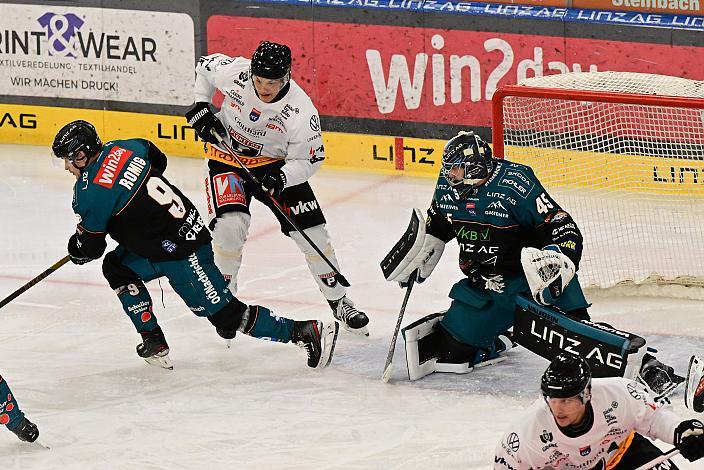 Tormann Martin Reder (Steinbach Black Wings Linz) 4. Runde ICE, Steinbach Black Wings Linz vs Pioneers Vorarlberg, Linz AG Eisarena 
