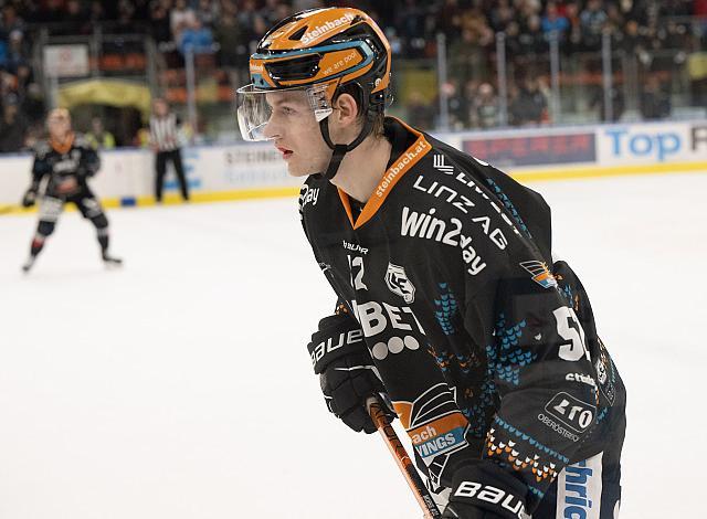 Alexander Moser (Steinbach Black Wings 1992)  Steinbach Black Wings Linz vs HK SZ Olimpija, 30. Runde, Trikot Movember, ICE Hockey League, Steinbach Black Wings Linz, Linz AG Eisarena