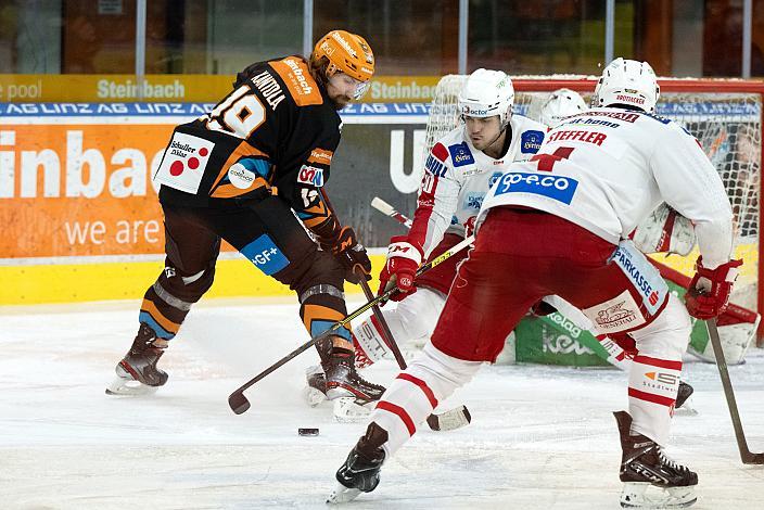 Kai Kantola (Steinbach Black Wings Linz), Thomas Vallant (EC KAC), Steinbach Black Wings Linz vs EC KAC, bet-at-home ICE Hockey League