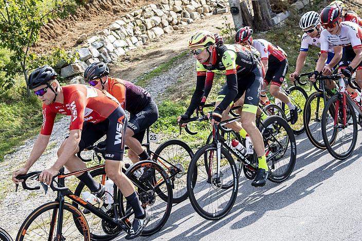 Johannes Schinnagel (GER, Team Vorarlberg Santic) , Felix Ritzinger (AUT, WSA KTM Graz) 1. Mühlviertler Hügelwelt Classik, Königswiesen,  U23, Elite Damen und Herren