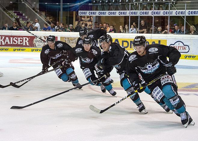Marco Brucker (EHC Liwest Black Wings Linz), Brian Lebler (EHC Liwest Black Wings Linz) EHC Liwest Black Wings Linz