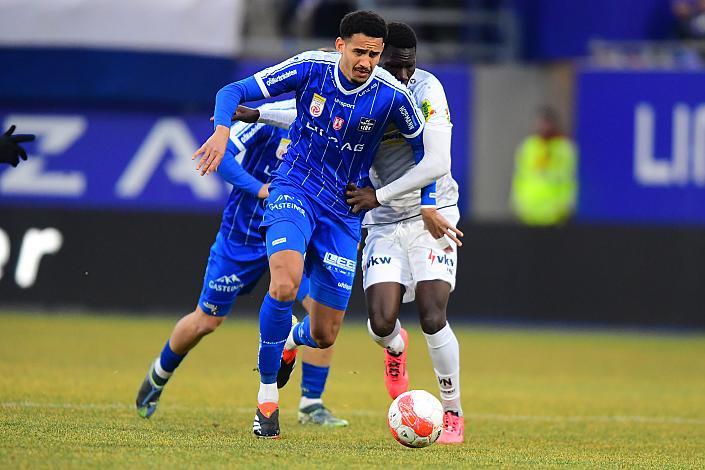 Alexander Schmidt (FC Blau-Weiß Linz), Djawal Kaiba (Cashpoint SCR Altach) Blau-Weiss Linz vs Altach  2024 - 2025