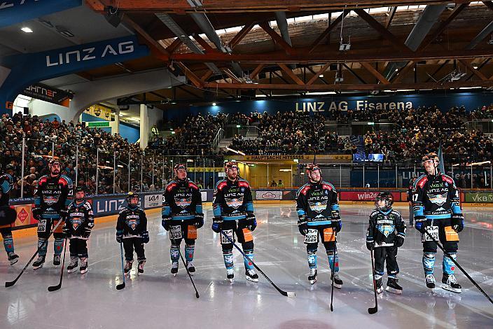 800 Ligaspiele für Andreas Kristler (Steinbach Black Wings Linz) Win2Day ICE Hockey League,  Steinbach Black Wings Linz vs Olimpija Ljubljana,  Linz AG Eisarena