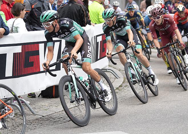 v.l. Felix Grossschartner (AUT, Bora - Hansgrohe), Gregor MÃ¼hlberger (AUT, Bora - Hansgrohe) Wels Innenstadtkriterium