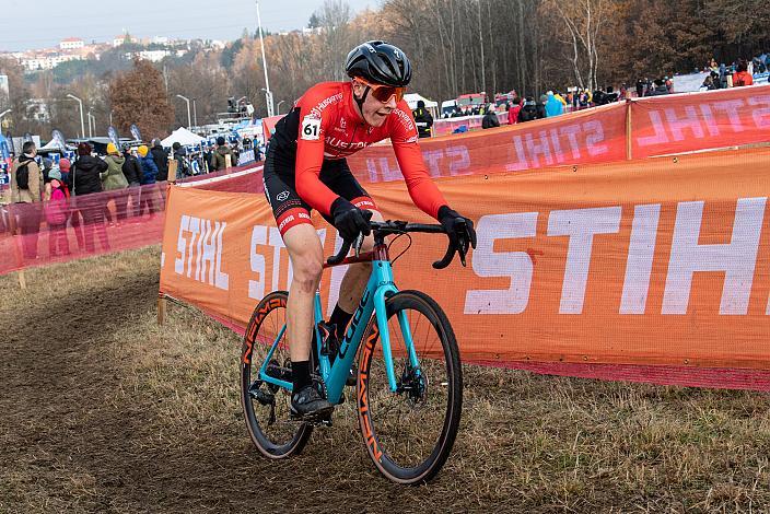 David Preyler (AUT, Team Österreich) Junioren, UCI Cyclocross World Cup, Tabor CZ 