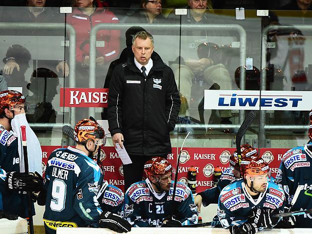 Trainer Robert Daum, EHC Liwest Black Wings Linz vs HC Orli Znojmo, 2. Viertelfinale, Play-Off