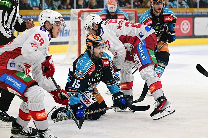 Marcel Witting (Steinbach Black Wings Linz) Win2Day ICE Hockey League,  Steinbach Black Wings Linz vs EC KAC,  Linz AG Eisarena 