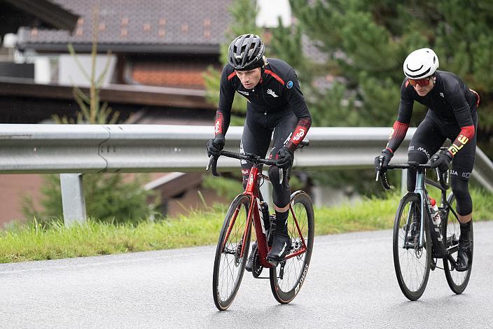 Karel Vacek (CZE, Tirol KTM Cycling Team), Stefan Pöll (AUT, RC ARBÖ Raiffeisen Feld am See), Radsport, Herren Radliga, Kufstein, Tirol, Radliga Finale 2022