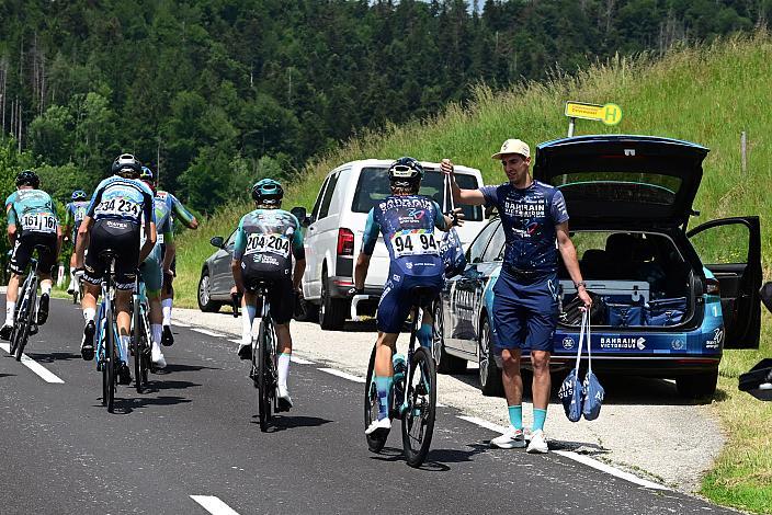 Verpflegung für Balint Feldhofer (HUN, Bahrain Victorious Development Team), 4. Etappe Aigen - Schlägl - Aigen - Schlägl, Oberösterreich Rundfahrt